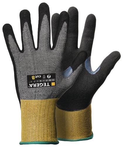 Schnittschutzhandschuhe TEGERA® INFINITY 8805 Gr.10 grau/gelb EN388,EN407 PSA II