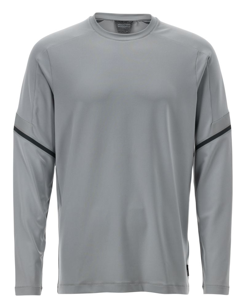 Langarmshirt CUSTOMIZED Silbergrau 2XL