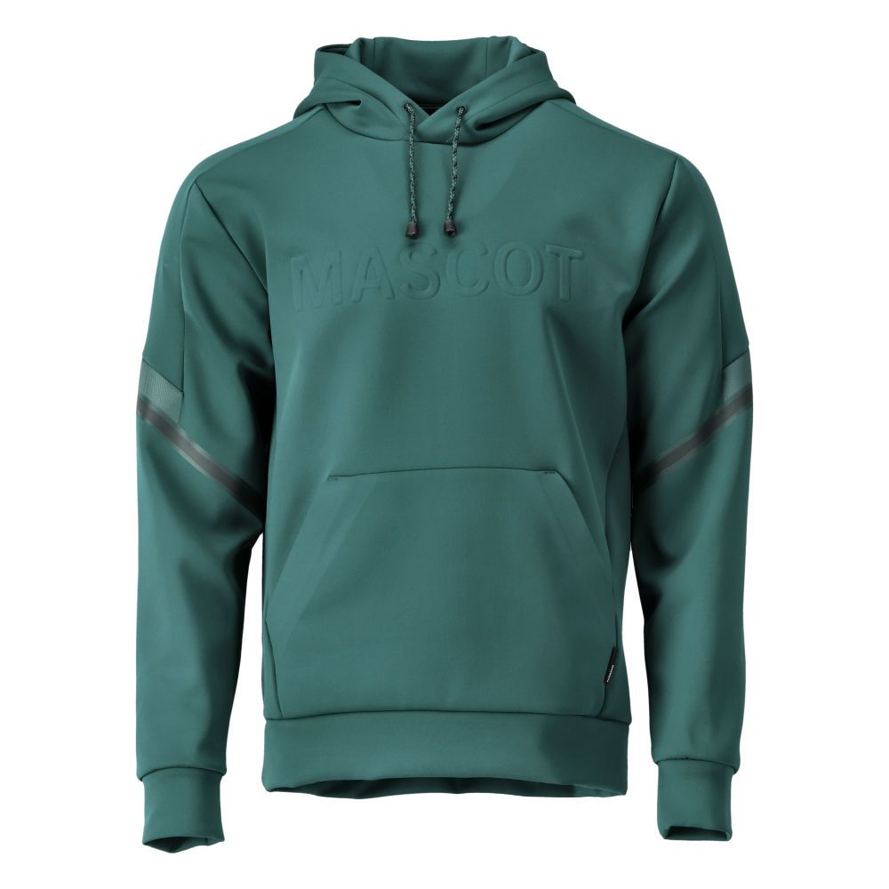 Fleece Kapuzenpullover CUSTOMIZED Waldgrün XL