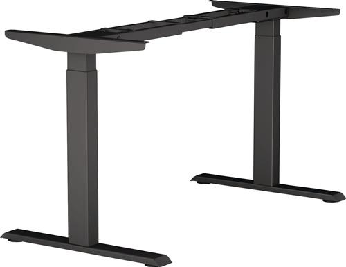 Steh-Sitz Tischgestell E-MORE 2M2S schwarz RAL 9017 H.700-1200mm BMB