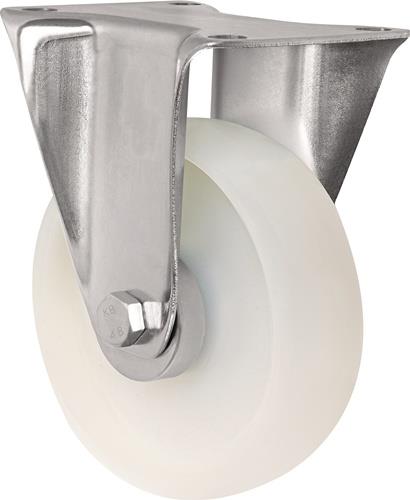 Bockrolle D.100mm Trgf.150kg PA Platte L105xB80mm TECWERK