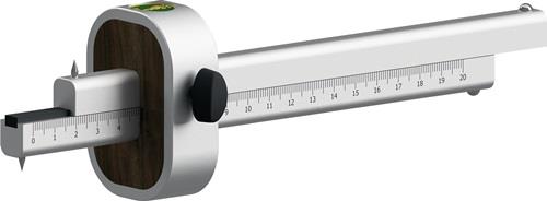 Streichmaß Alu-Line 0029A 185mm L.220mm Alu.ULMIA