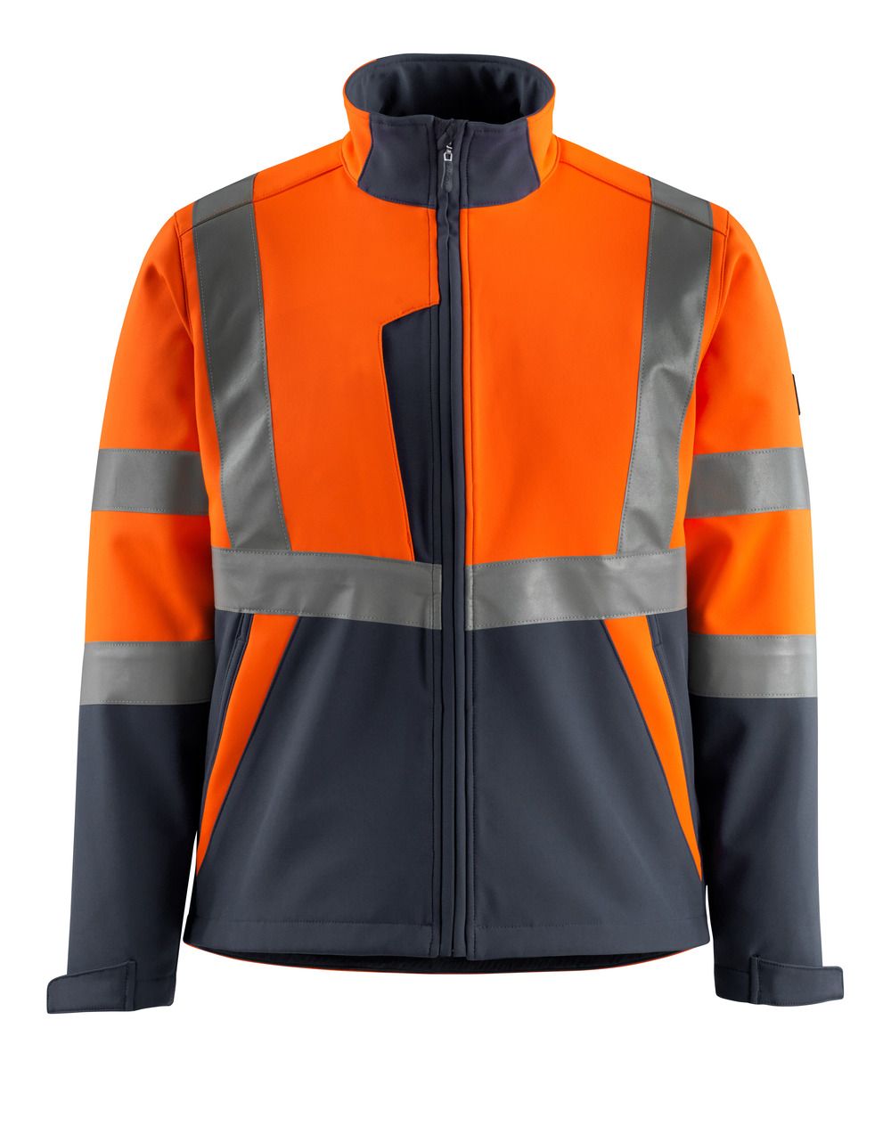 Softshelljacke SAFE LIGHT Hi-vis Orange/Schwarzblau L
