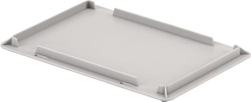 Auflagedeckel L300xB200mm hellgrau PP f.Beh.300x200mm UNISTA