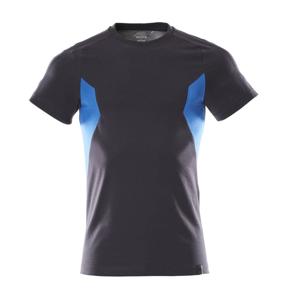 T-Shirt ACCELERATE Schwarzblau/Azurblau M  ONE