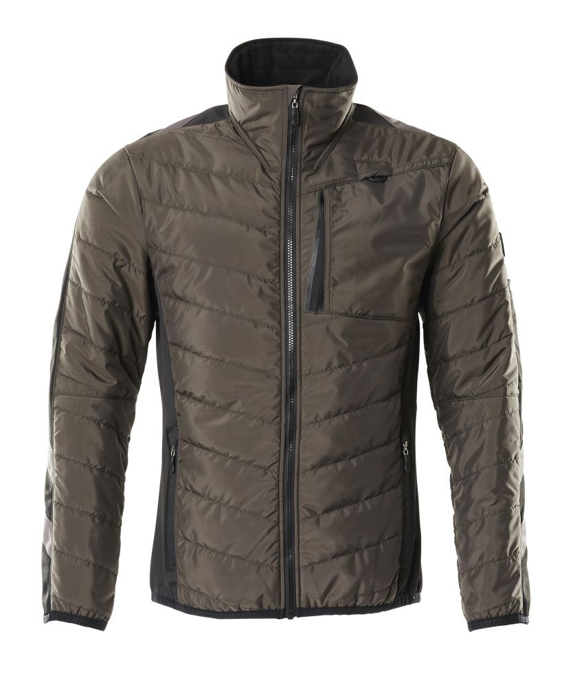 Thermojacke UNIQUE Dunkelanthrazit/Schwarz L