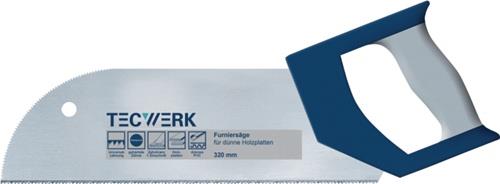 Furniersäge Blatt-L.325mm ZpZ 15 2K-Griff f.dünne Holzplatten TECWERK