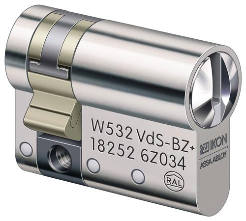 Profilhalbzylinder W532 30/10mm Anz.Schlüssel:3 Sperrschließung ASSA ABLOY