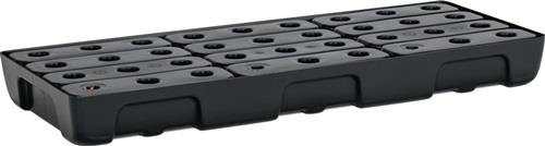 Regalwanne 21l L976xB395xH95mm PE m.PE-Rost u.Leckanzeiger CEMO