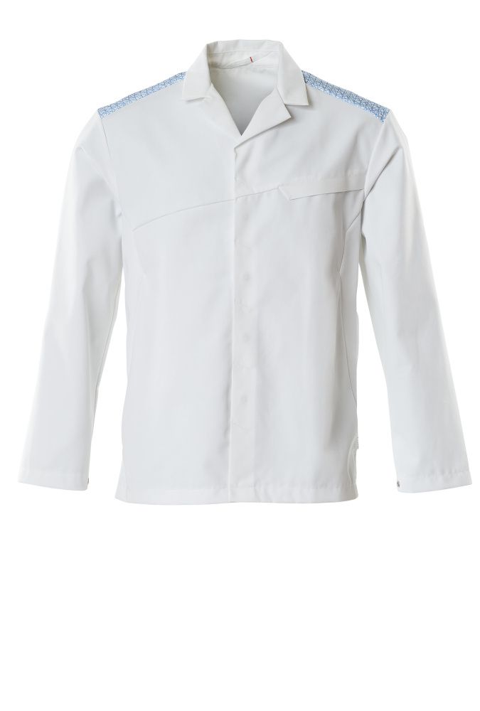 Jacke FOOD & CARE Weiß/Azurblau 5XL