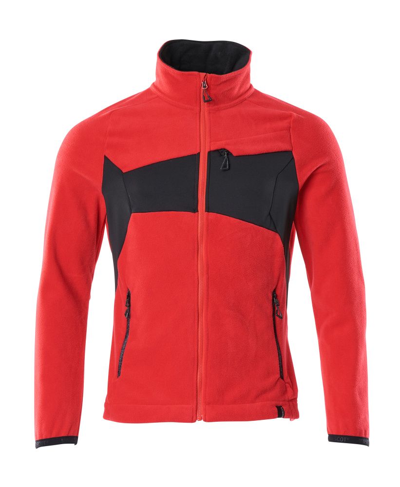 Fleecejacke ACCELERATE Verkehrsrot/Schwarz 2XL