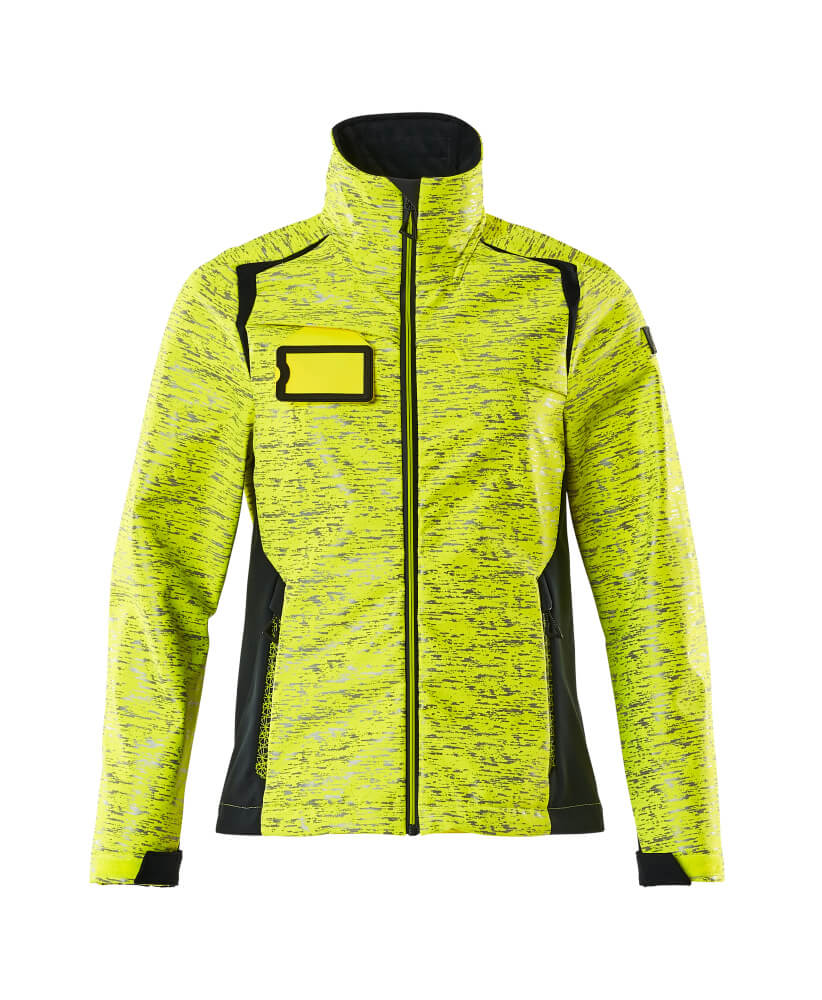 Damen-Passform Softshelljacke ACCELERATE SAFE Hi-vis Gelb/Schwarzblau 2XL
