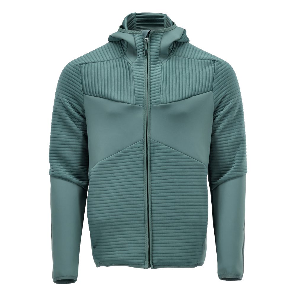 Fleece Kapuzensweatshirt mit Reißverschluss CUSTOMIZED Hell Waldgrün 2XL