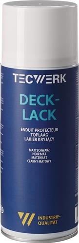 Decklack mattschwarz 400ml Spraydose TECWERK