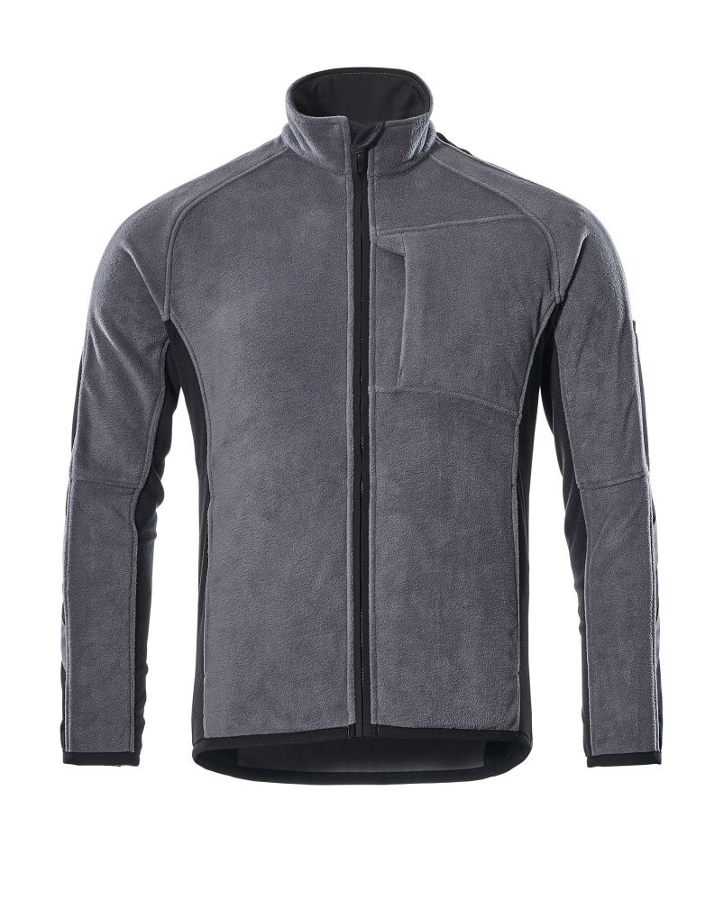 Fleecejacke UNIQUE Anthrazit/Schwarz XL