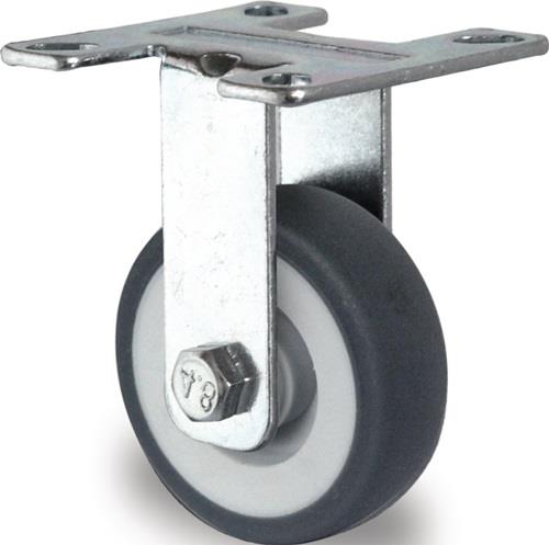 Bockrolle 100mm 100kg VG Gleitlager 77x67mm PROMAT