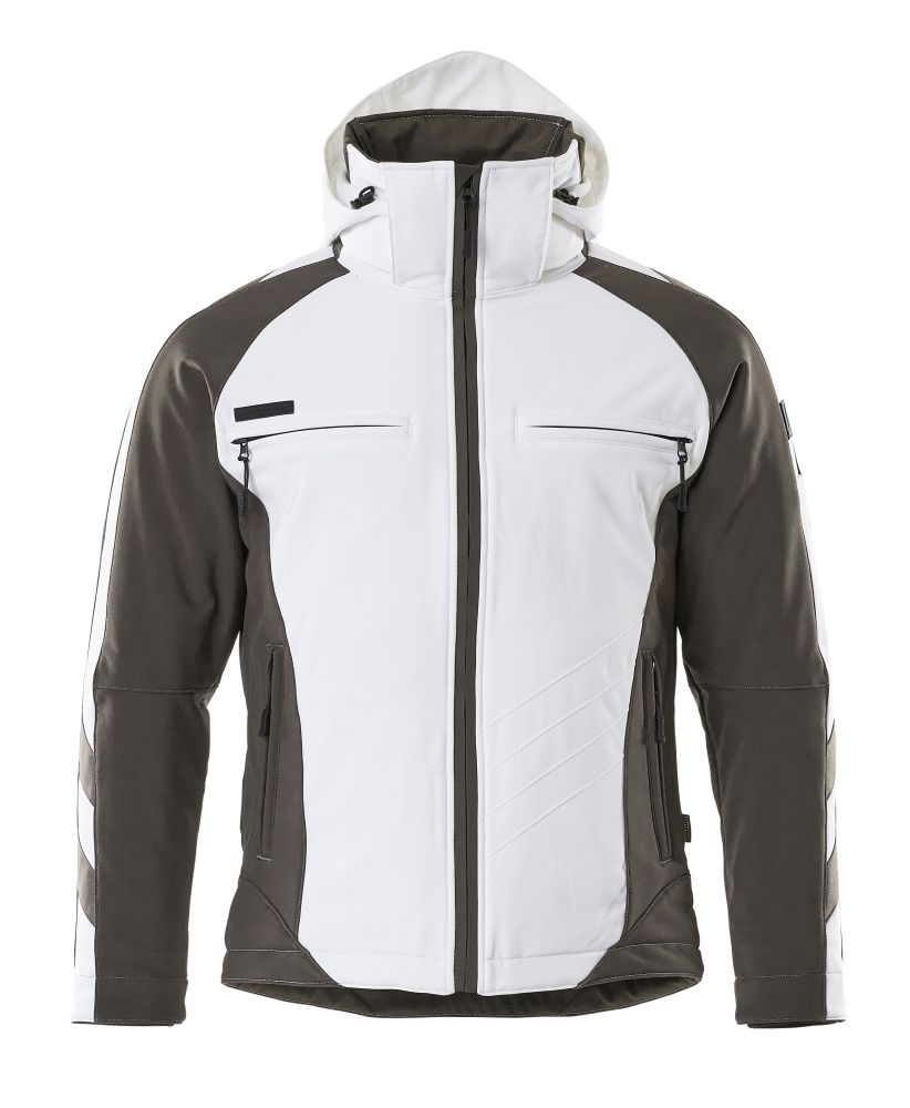 Winterjacke UNIQUE Weiß/Dunkelanthrazit L