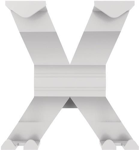 Wandgarderobe Alu.4HakenLänge 170mm signalweiß