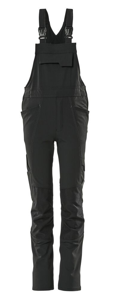 Latzhose für Kinder ACCELERATE Schwarz 128