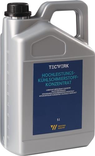 Hochleistungskühlschmierstoff wassermischbar 5l Kanister TECWERK