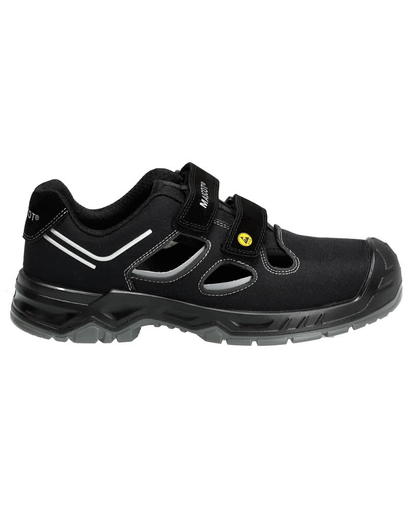 Sicherheitssandalen FOOTWEAR FLEX Schwarz/Silber 0840