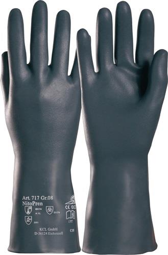 Chemiehandschuh Nitopren 717 Gr.10 dunkelgrau EN 388,EN 374 PSA III HONEYWELL