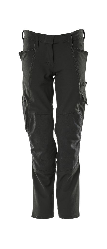 Damen-Passform PEARL Hose mit Knietaschen ACCELERATE Schwarz 76C34