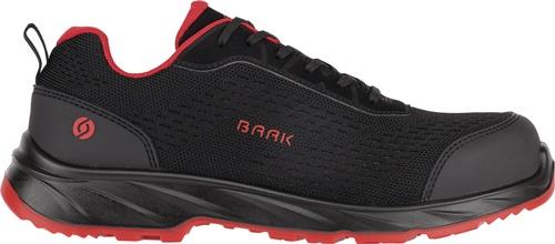 Sicherheitsschuh Pio Gr.38 W.11 schwarz/rot S1PS FO LG SR ESD EN20345