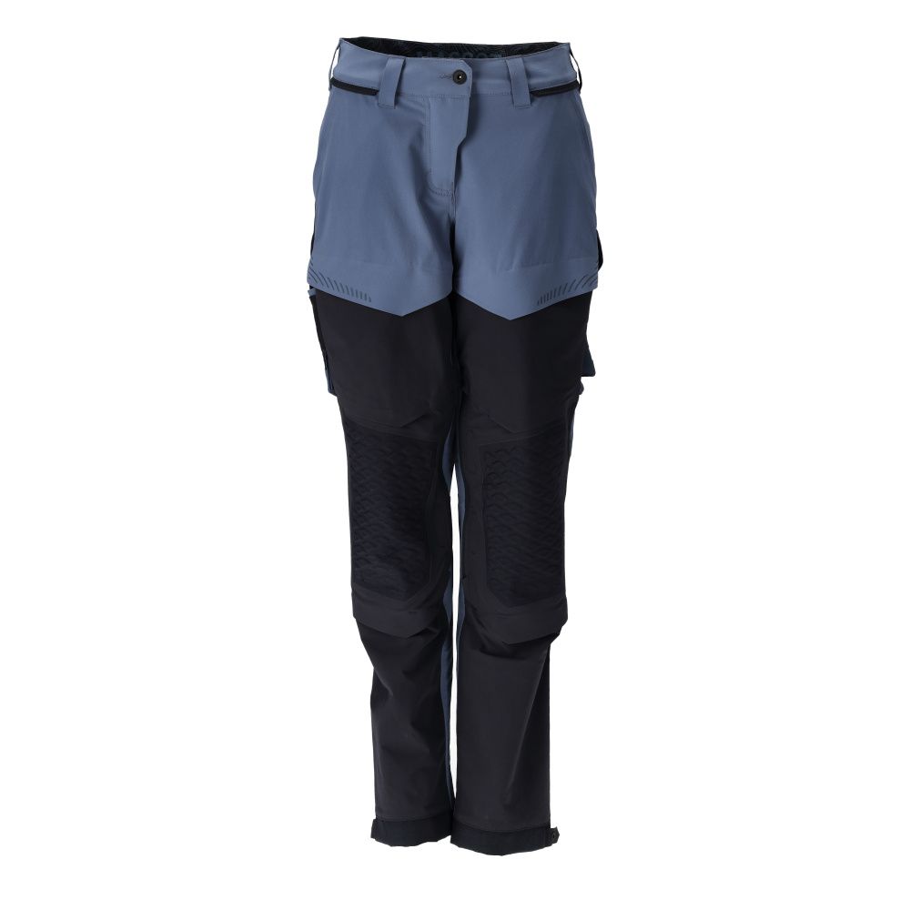 Damen-Passform DIAMOND Hose mit Knietaschen CUSTOMIZED Steinblau/Schwarzblau 82C50