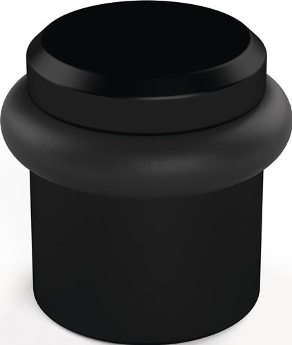 Bodentürpuffer 4735 D.39mm H.36mm Alu.schwarz ku.-besch.Dübelmontage HERMETA