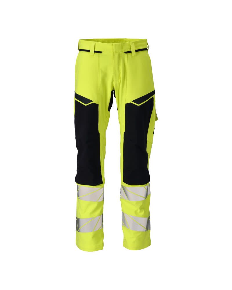Hose mit Knietaschen ACCELERATE MULTISAFE Hi-vis Gelb/Schwarzblau 90C48