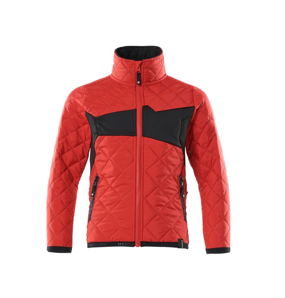 Thermojacke für Kinder ACCELERATE Verkehrsrot/Schwarz 104