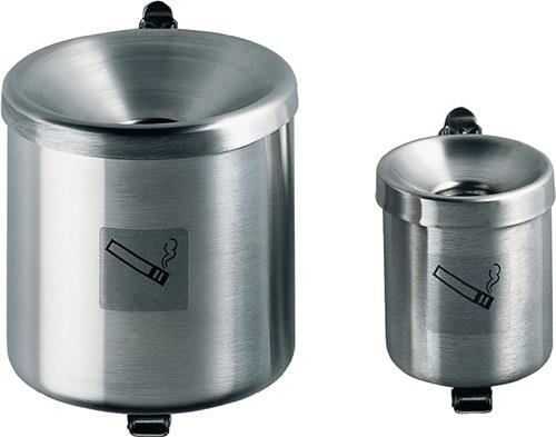 Sicherheitswandascher Ø150xH145mm silberfarbig m.Kippvorrichtung TKG