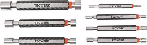 Grenzlehrdornsatz H7 je 1 St.3,4,5,6,8,10,12mm m.Gut/Auss.TECWERK