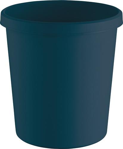 Papierkorb 18l H331xØ315mm m.Griffrand Ku.blau HELIT
