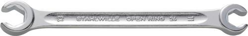 Doppelringschlüssel OPEN-RING 24 10x11mm 155mm m.6kant STAHLWILLE