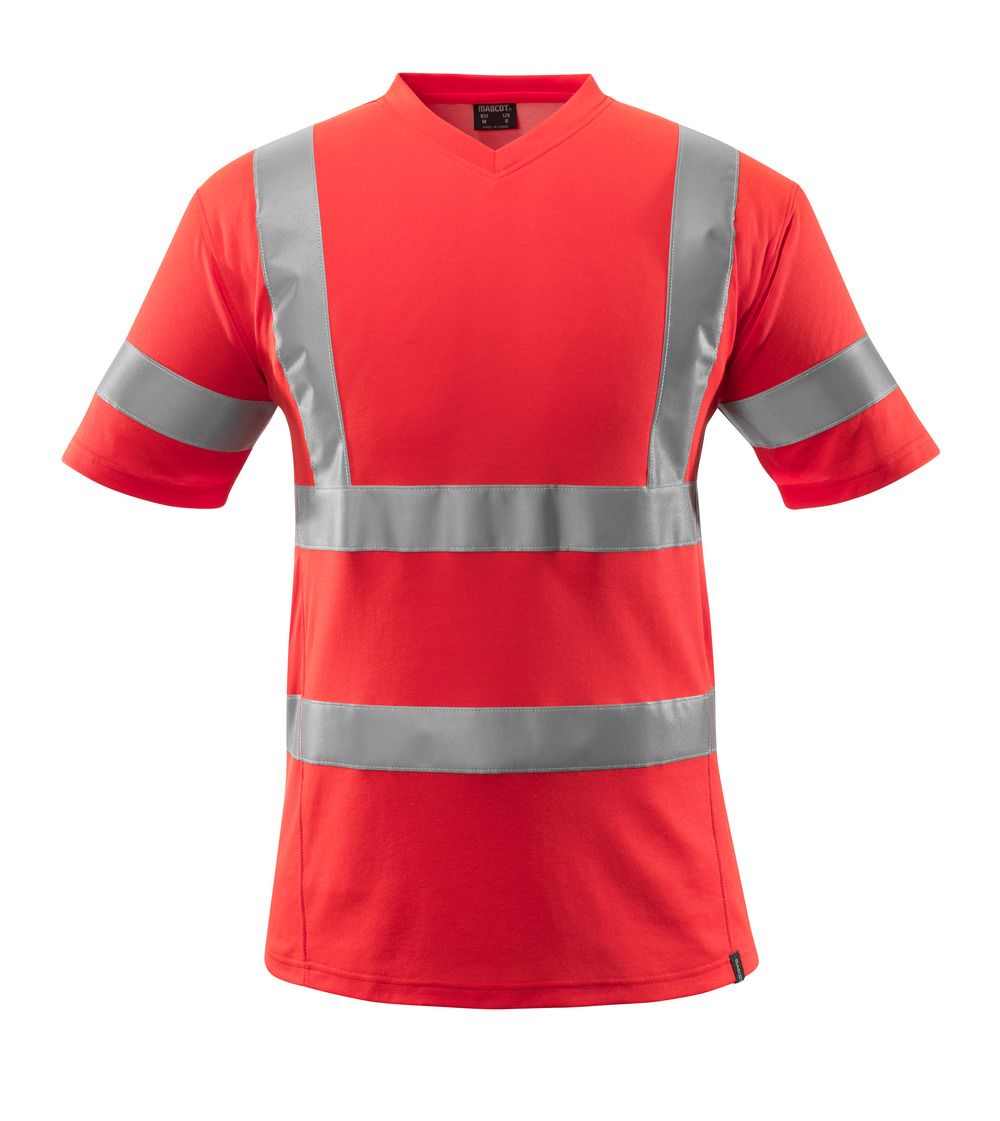 T-Shirt SAFE CLASSIC Hi-vis Rot L
