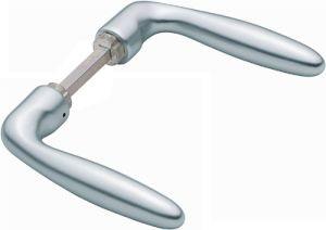 Türdrückerpaar Verona 1510 Alu.F1 o.Rosetten 4-KT.8mm HOPPE