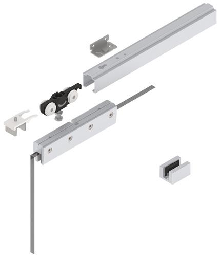 Schiebetürsystem MK-L 80 80kg GLT ESG 8/10mm Kompletts.HELM