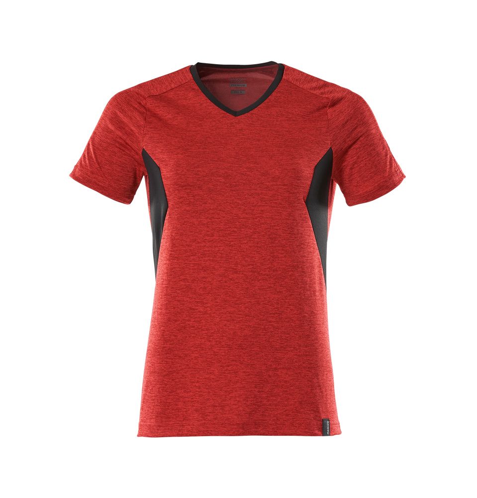 Damen-Passform T-Shirt ACCELERATE Verkehrsrot/Schwarz 2XLONE