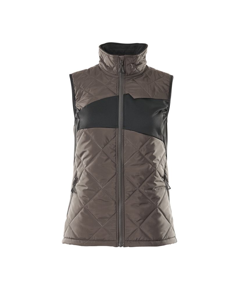 Damen-Passform Thermoweste ACCELERATE Dunkelanthrazit/Schwarz M