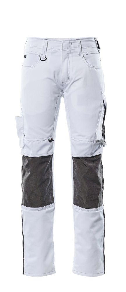 Hose mit Knietaschen UNIQUE Weiß/Dunkelanthrazit 82C48