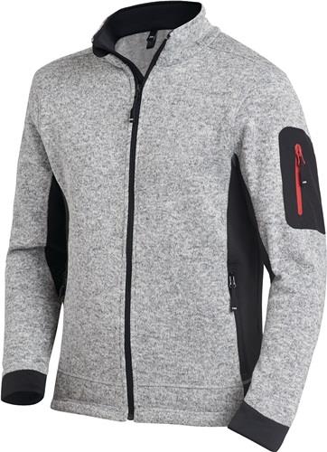 Strick-Fleecejacke CHRISTOPH Gr.M grau/schwarz FHB