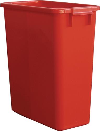 Abfall- u.Wertstoffsammler 60l H590xB285xT555mm PE rot GRAF