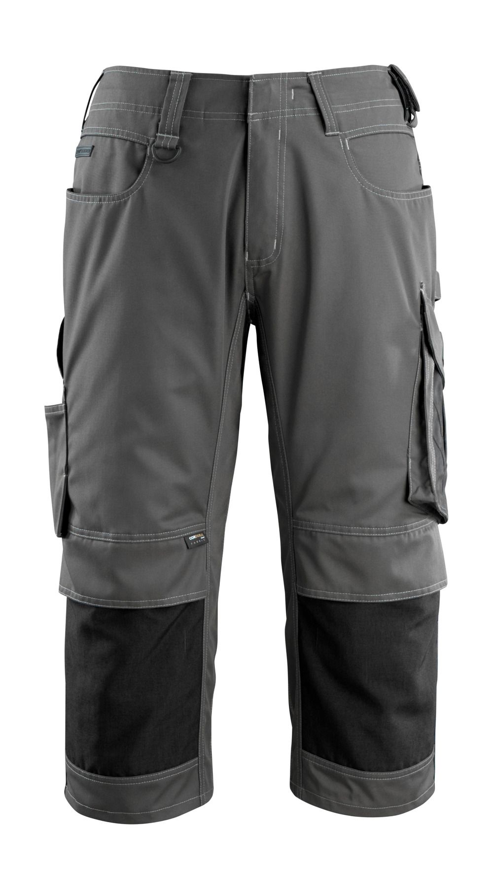 Dreiviertel-Hose mit Knietaschen UNIQUE Dunkelanthrazit/Schwarz C47