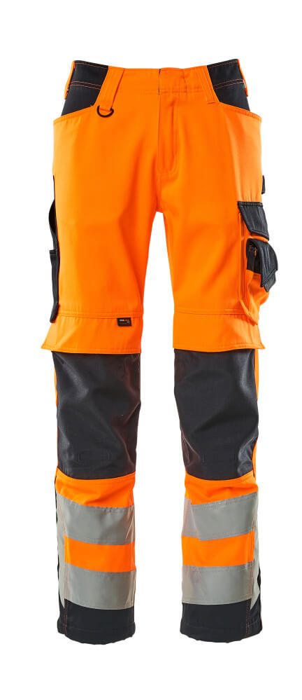Hose mit Knietaschen SAFE SUPREME Hi-vis Orange/Schwarzblau 82C46