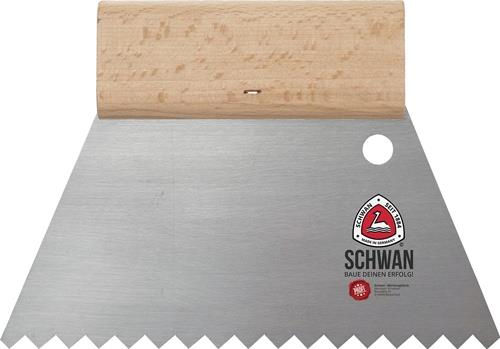 Kleberspachtel L.180mm B.180mm Zahn C1 Kastenzahnung 4x4x4mm