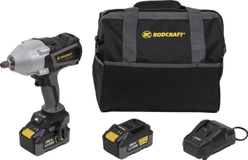 Akku-Schlagschrauber RC 9077 K4 20V 2Ah 12,5mm (1/2Zoll) A4-kt.1100 Nm RODCRAFT