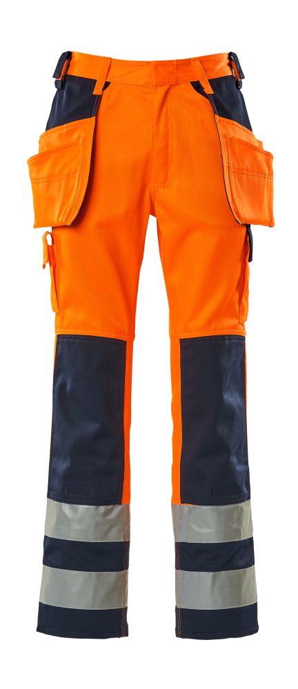 Hose mit Hängetaschen SAFE COMPETE Hi-vis Orange/Marine 82C44