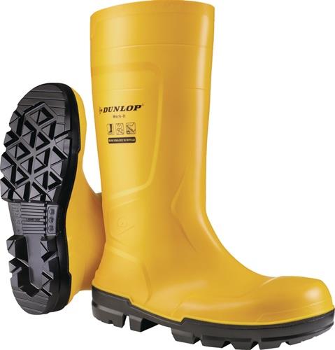 Sicherheitsstiefel Work It Gr.38 gelb S5 SR FO LG EN ISO 20345:2022 PVC DUNLOP